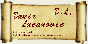Damir Lučanović vizit kartica